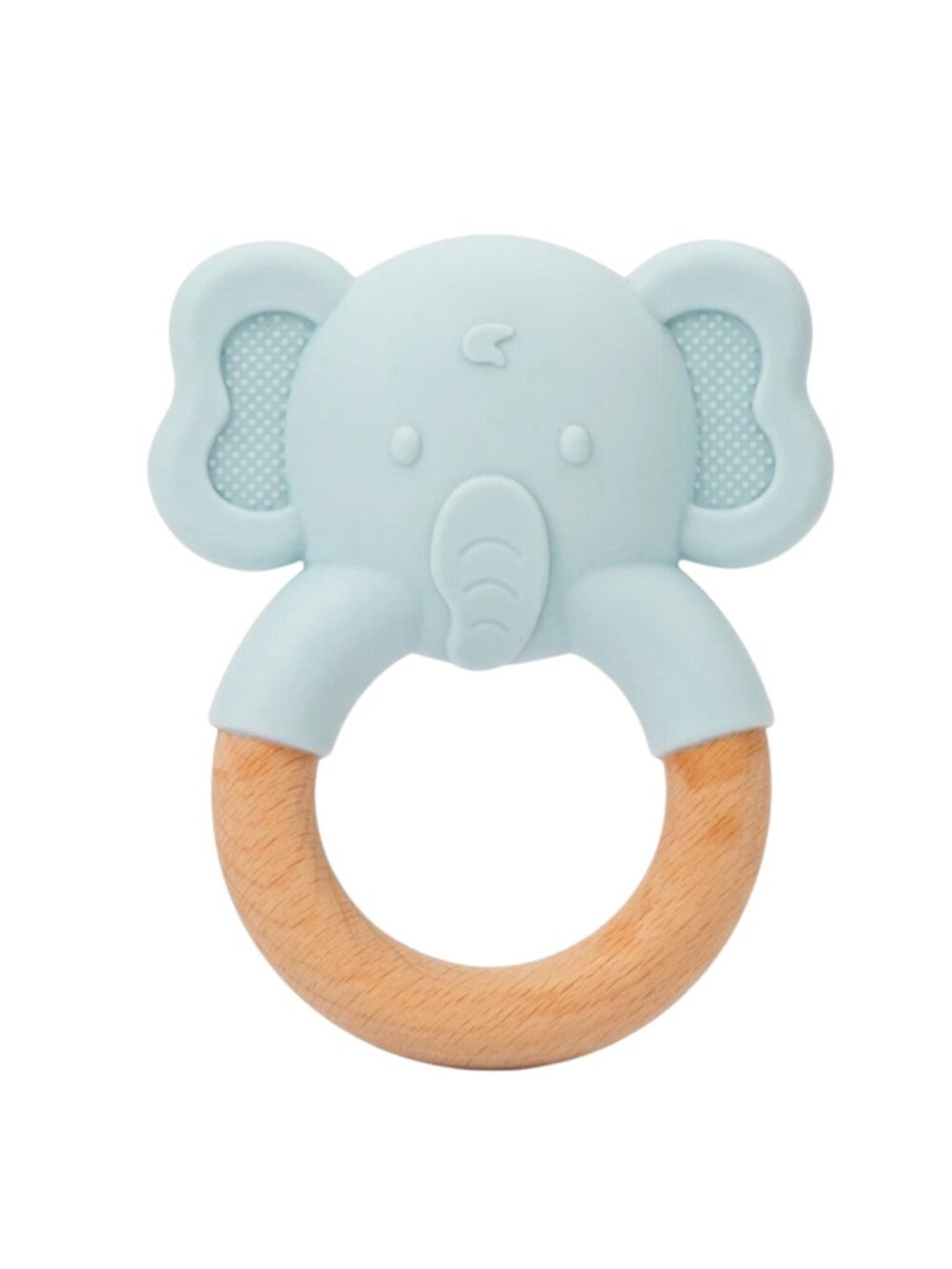 Wooden Elephant Baby Teether, Montessori Sensory Toy for Infants - Picture 6 of 11
